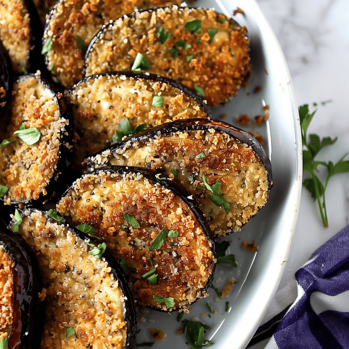 Crispy Oven-Baked Eggplant Rounds Recipe