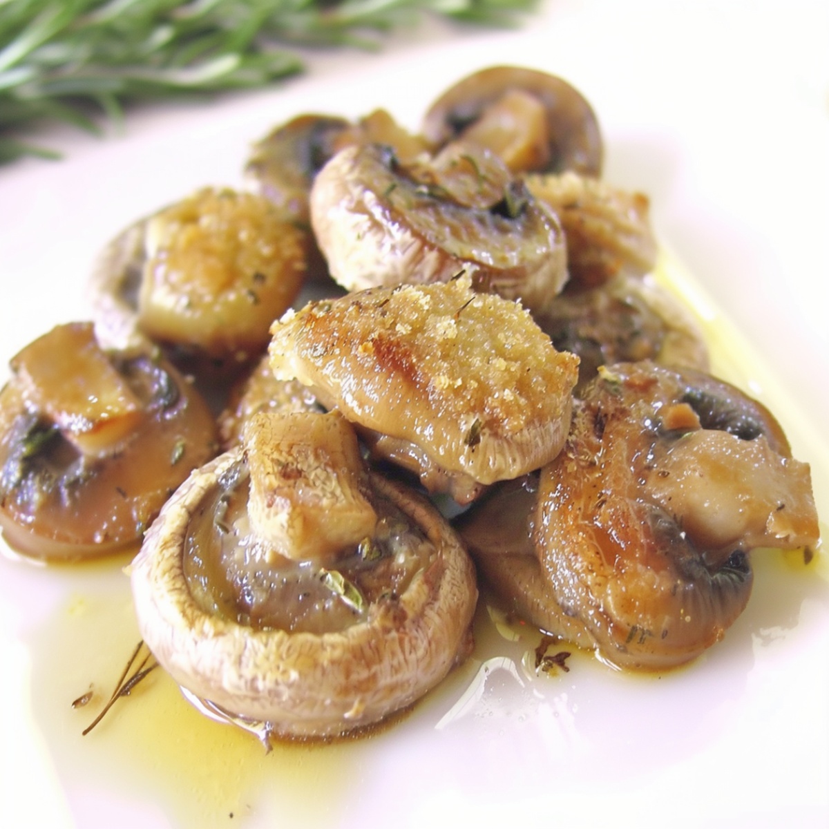 Roasted Mushrooms with Garlic & Thyme Recipe