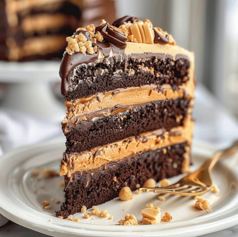 Peanut Butter Chocolate Layer Cake Recipe