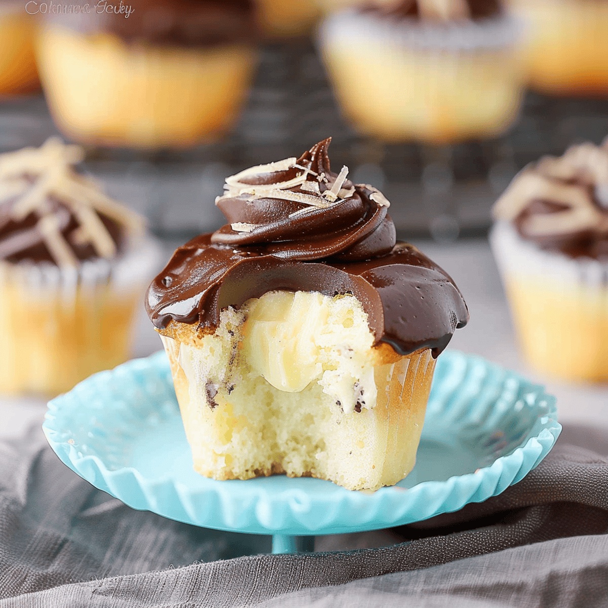 Boston Cream Pie Cupcakes Recipe