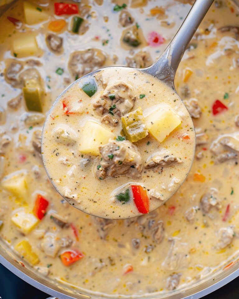 Cheesesteak Potato Soup Recipe