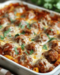Dump and Bake Meatball Casserole Recipe