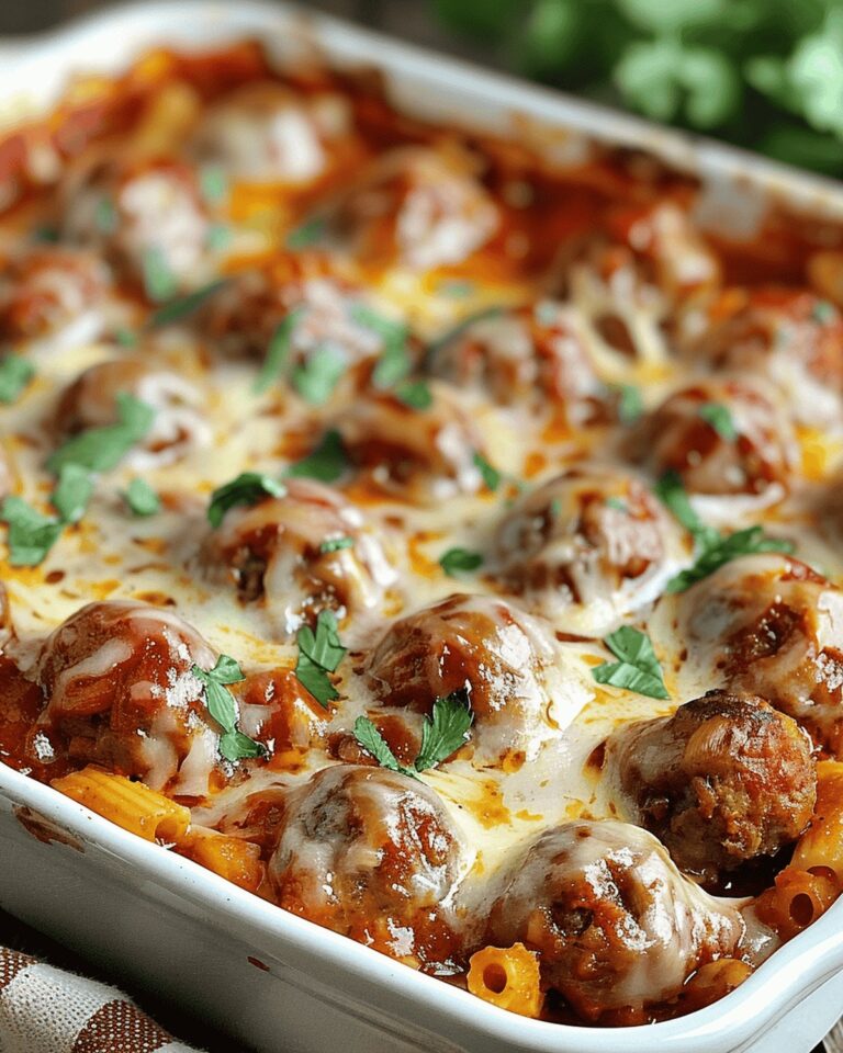 Dump and Bake Meatball Casserole Recipe