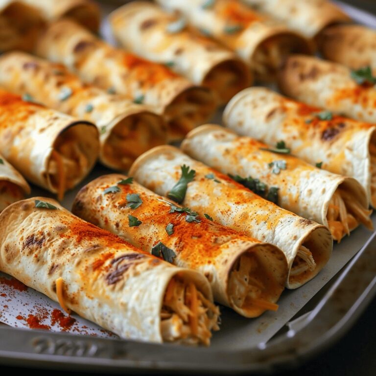 Baked Chicken Taquitos Recipe