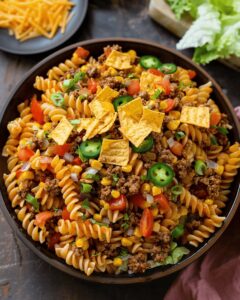 Spicy Taco Pasta Fiesta Salad Recipe