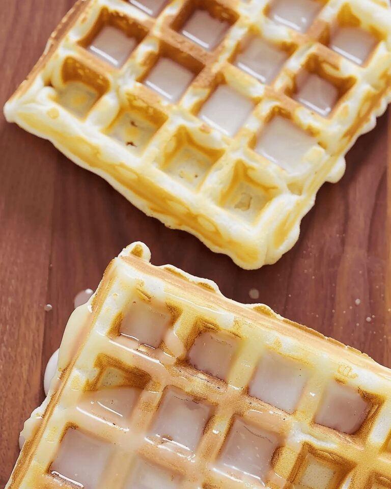 Crispy Glazed Donut Waffles Recipe