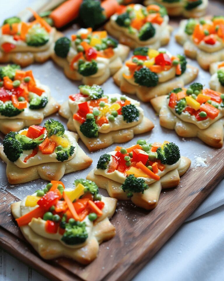 Festive Holiday Veggie Tree Bites Recipe