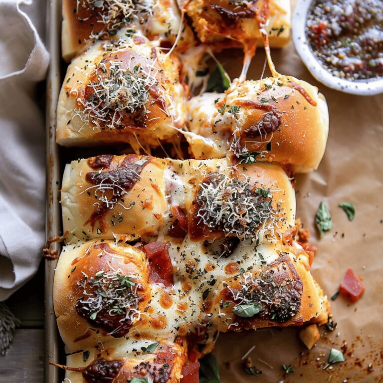 Roasted Garlic Pizza Dip Sliders Recipe