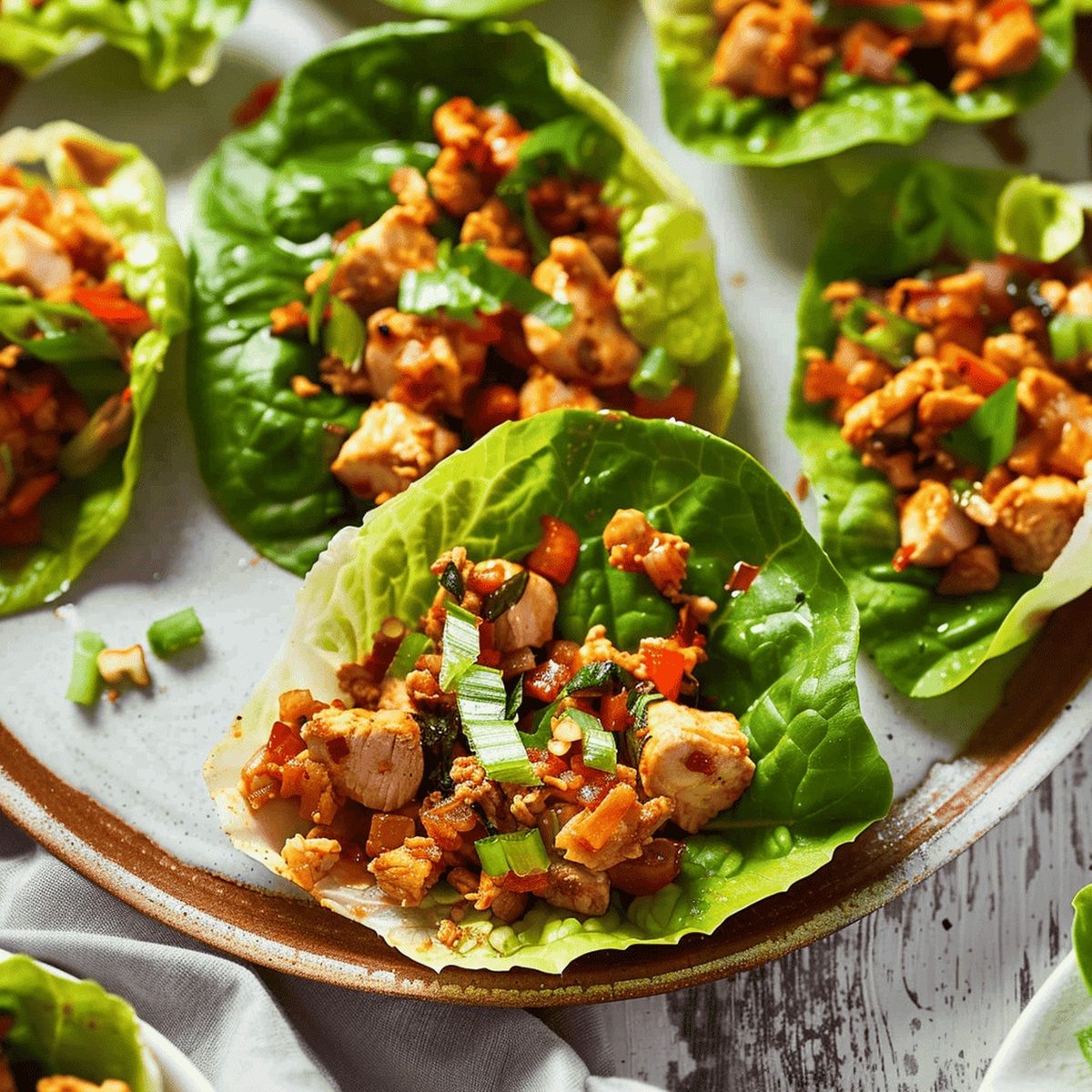 Asian Chicken Lettuce Wraps Recipe