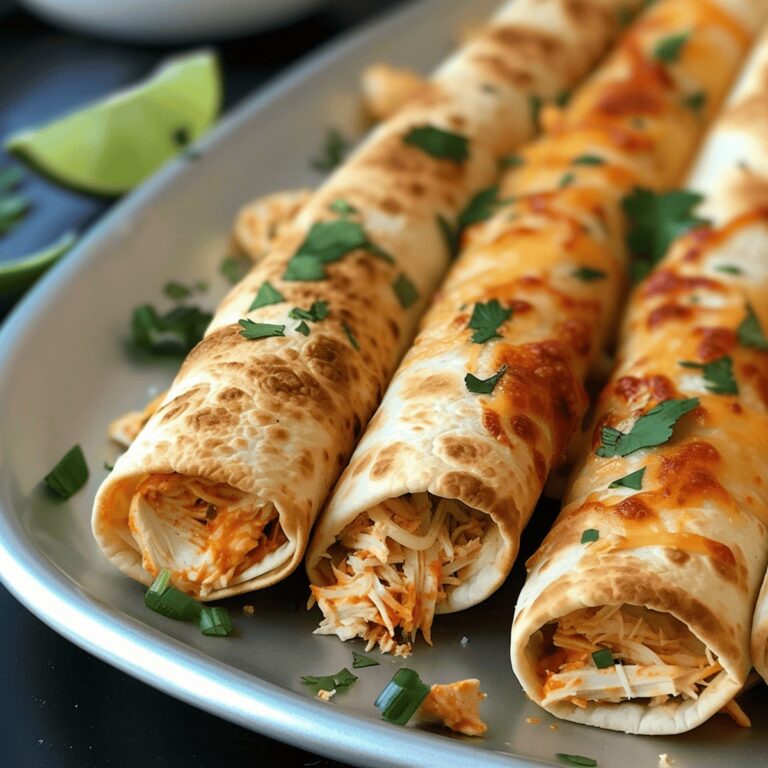 Baked Cream Cheese Chicken Taquitos Recipe