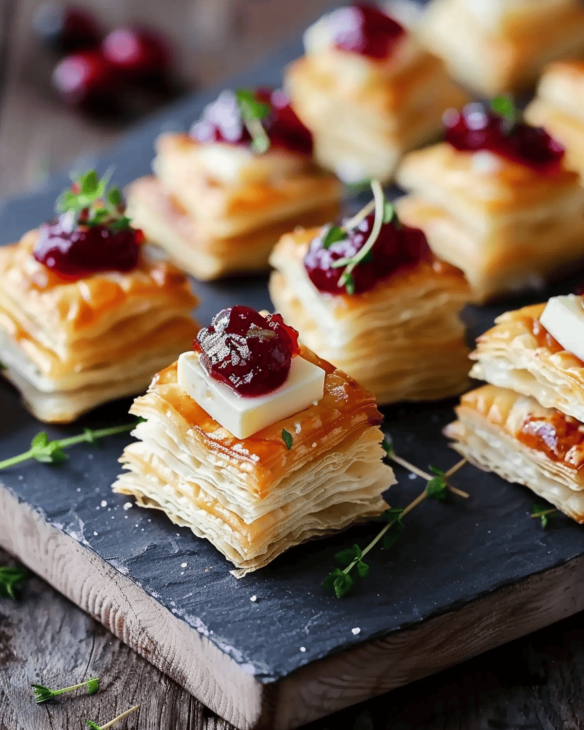 Cranberry & Brie Bites Appetizer Recipe