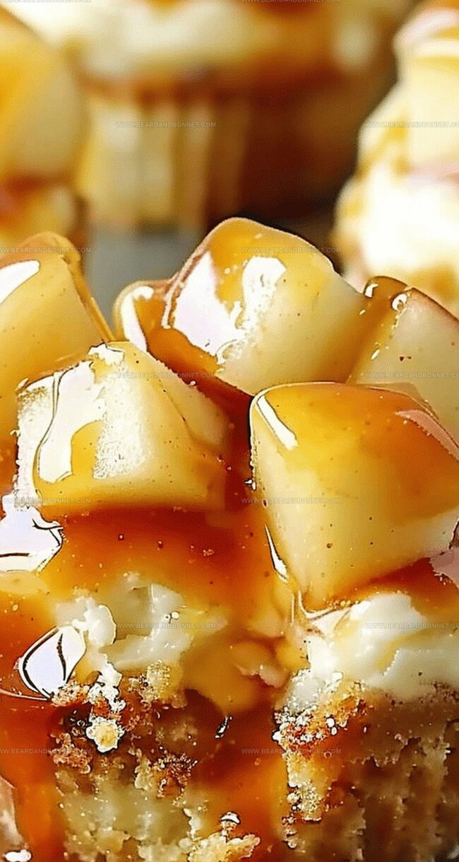 Mini Caramel Apple Cheesecakes with Big Flavor