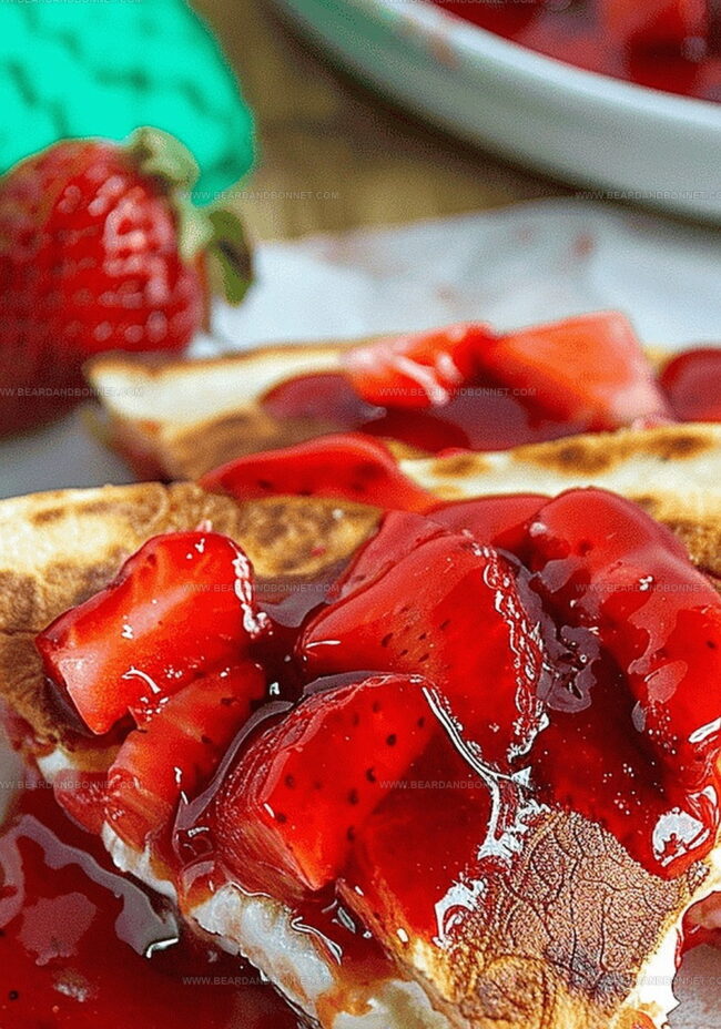 Instructions for Cooking Strawberry Cheesecakeadillas Just Right