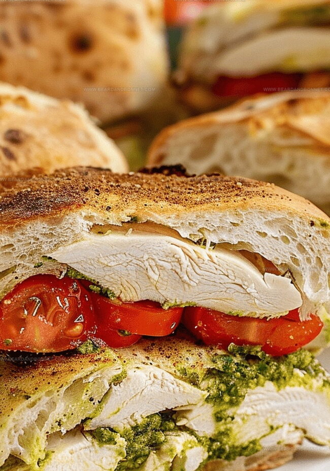 How to Assemble Chicken Pesto Sandwich