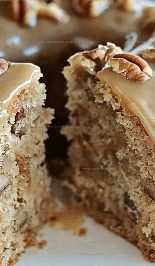 Keep Apple Pecan Cake with Caramel Glaze Fresh