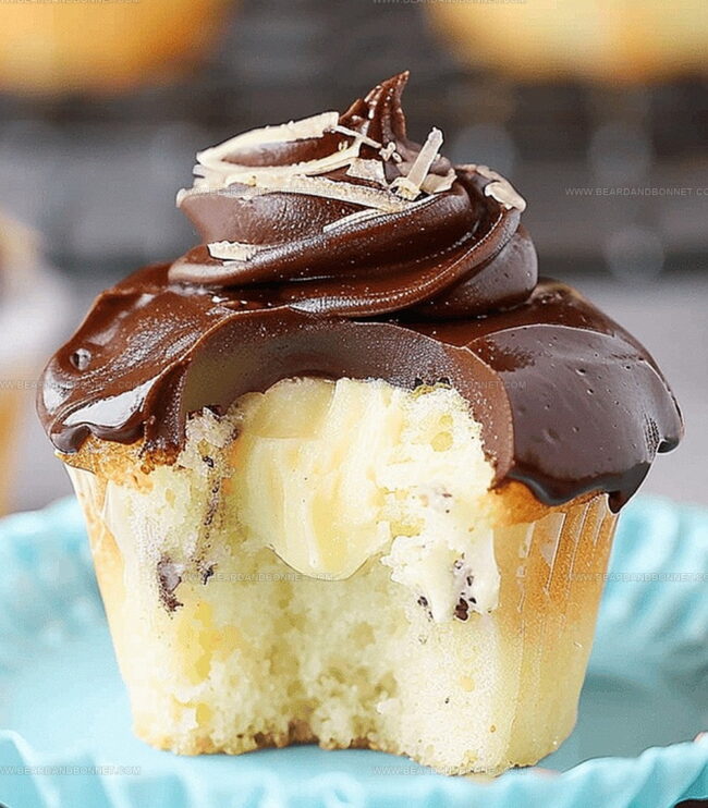 How to Bake and Fill Boston Cream Cupcakes