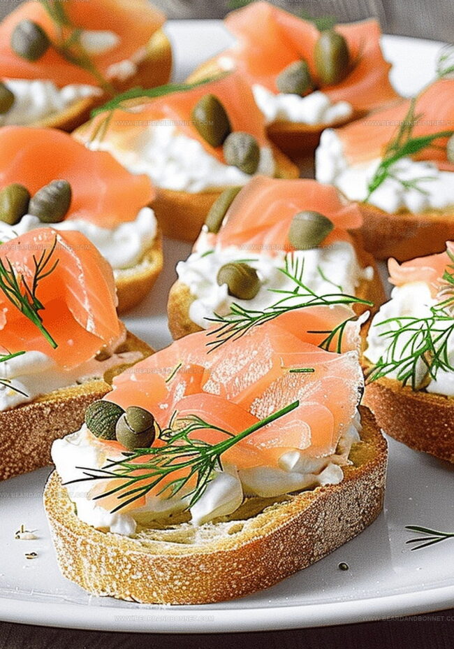 Building Your Own Smoked Salmon Crostini